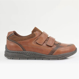 Shop Truflex Touch Fasten Wide Fit Trainers - MJ007